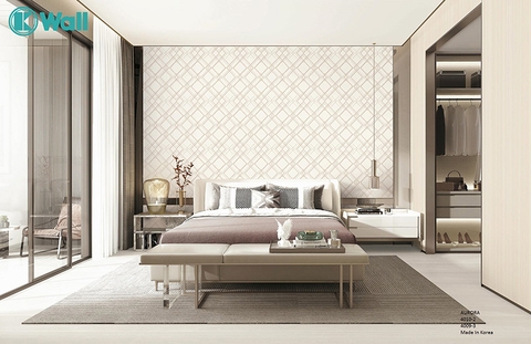 Giấy dán tường phòng ngủ Hàn Quốc Aurora 4010