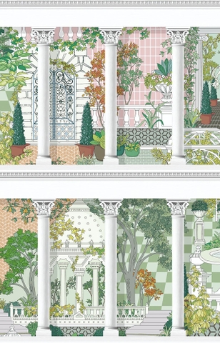 Giấy dán tường thiên nhiên Hàn Quốc Aurora 4020