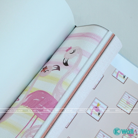 Giấy dán tường phòng bé gái Hàn Quốc Fiore 81163