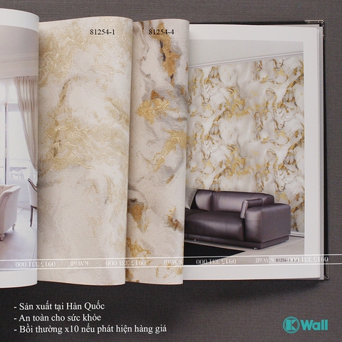Giấy dán tường vân đá Hàn Quốc Fiore 81254