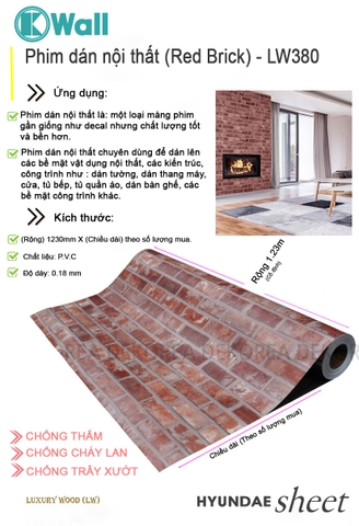 Phim dán nội thất cao cấp nhập khẩu Hàn Quốc LW380