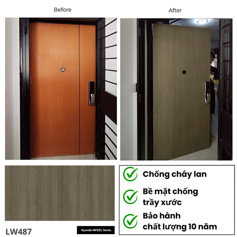 Phim dán nội thất cao cấp nhập khẩu Hàn Quốc LW487