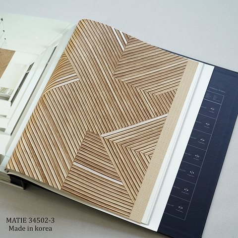Giấy dán tường phòng khách Hàn Quốc Matie 34502