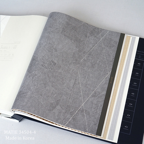 Giấy dán tường phòng khách Hàn Quốc Matie 34504