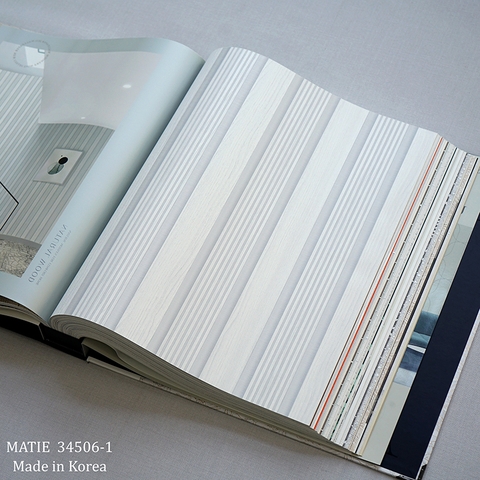 Giấy dán tường vân dọc Hàn Quốc Matie 34506