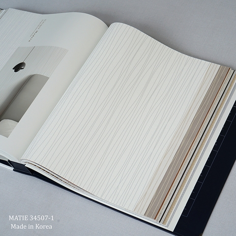 Giấy dán tường vân dọc Hàn Quốc Matie 34507