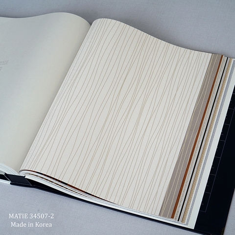 Giấy dán tường vân dọc Hàn Quốc Matie 34507