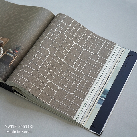 Giấy dán tường phòng ngủ Hàn Quốc Matie 34511