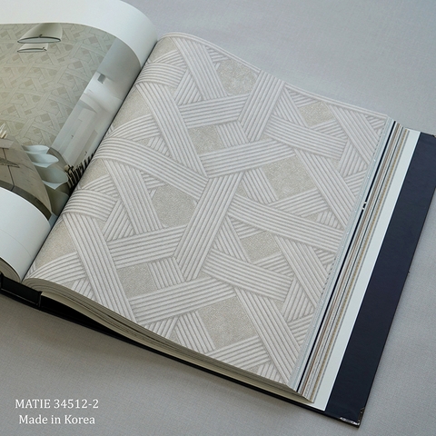 Giấy dán tường phòng khách Hàn Quốc Matie 34512