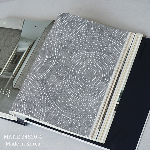 Giấy dán tường phòng khách Hàn Quốc Matie 34520