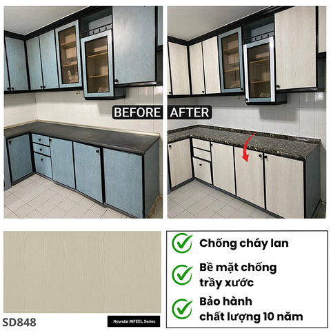 Phim dán nội thất cao cấp nhập khẩu Hàn Quốc SD848