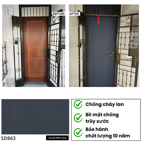 Phim dán nội thất cao cấp nhập khẩu Hàn Quốc SD863