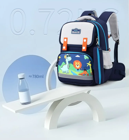 Balo học sinh chống gù BEISITE kèm đai hình thú