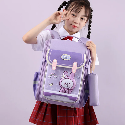 Balo tiểu học ZIHE hoạ tiết hình thú 3D