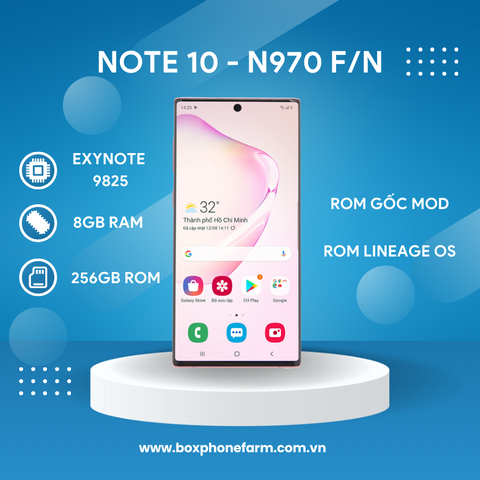 Cụm Note 10 - Lắp Boxphonefarm