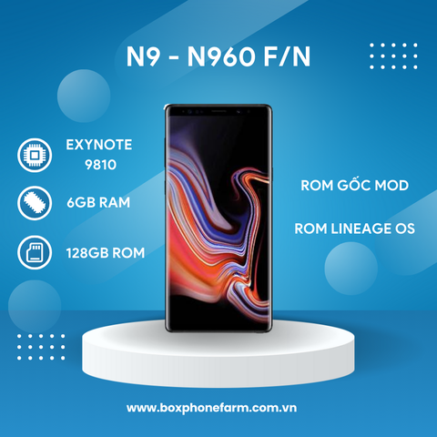Rom Mod Samsung Note 9 - N960 F/N