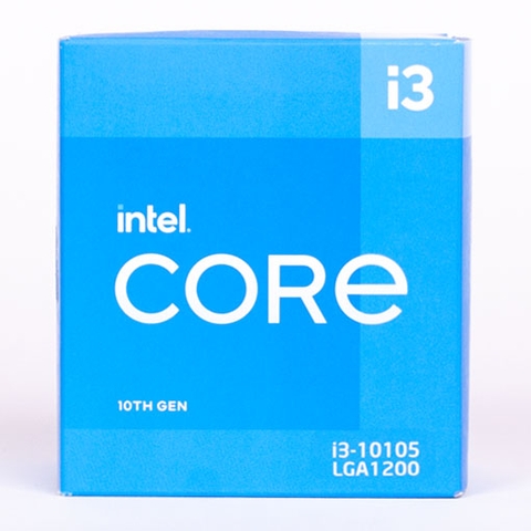 CPU INTEL CORE I3-10105F (3.7GHZ TURBO UP TO 4.4GHZ, 4 NHÂN 8 LUỒNG, 6MB CACHE, 65W) - SOCKET INTEL LGA 1200