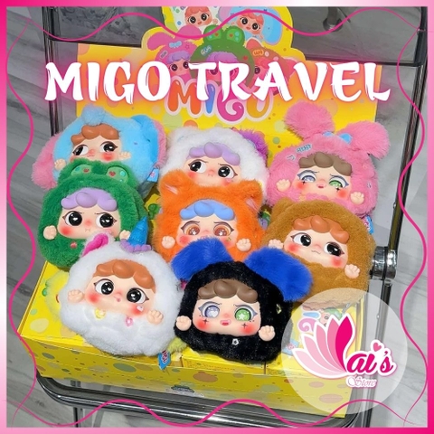 Blind Box Migo Travel Hộp Mù Ngẫu Nhiên Móc Khoá Có Khoá Kéo Búp Bê Đồ Chơi Quà Tặng Cho Bé
