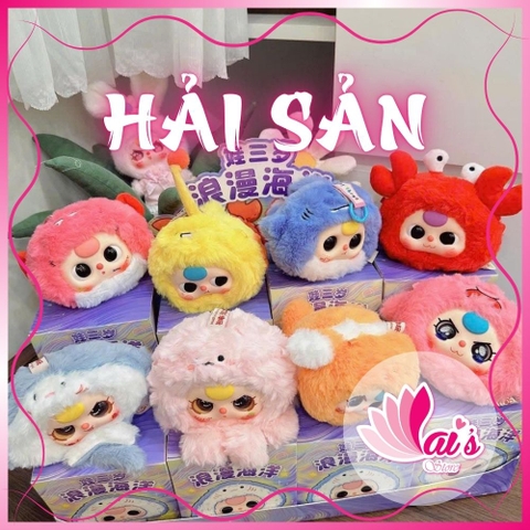 Baby Three Hải Sản Blind Box Bé Ba Hộp Mù Ngẫu Nhiên Búp Bê Đồ Chơi Trang Trí Quà Tặng Sinh Nhật