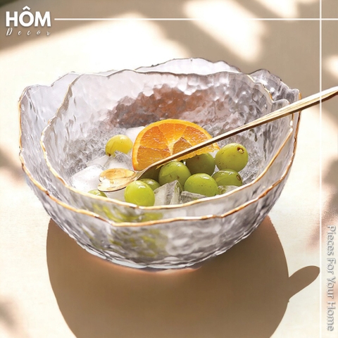 Bộ 3 Tô/Bát thủy tinh sang trọng