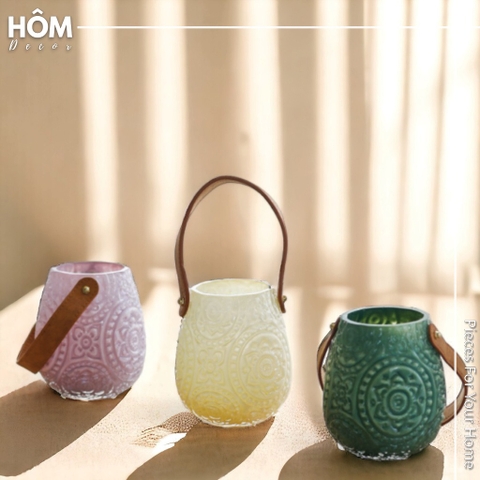 Bình hoa giỏ xách mini