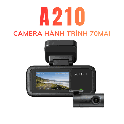 Camera hành trình 70mai A210 giá rẻ, ghi trước sau 1080P