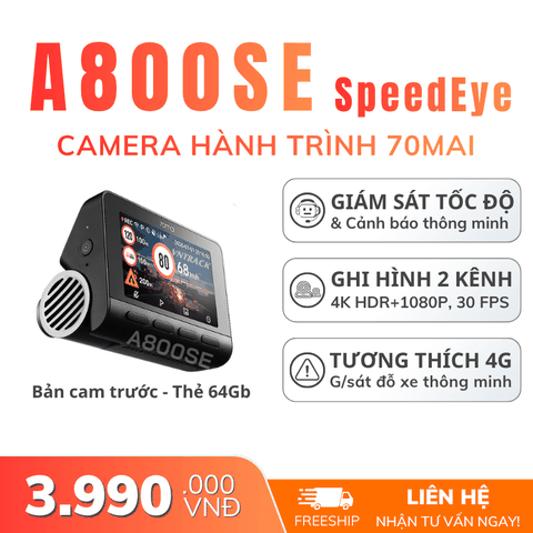 CAMERA HÀNH TRÌNH 70MAI A800SE SPEEDEYE