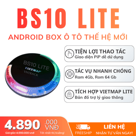 VIETMAP BS10 LITE - Android Box Ô Tô Thế Hệ Mới