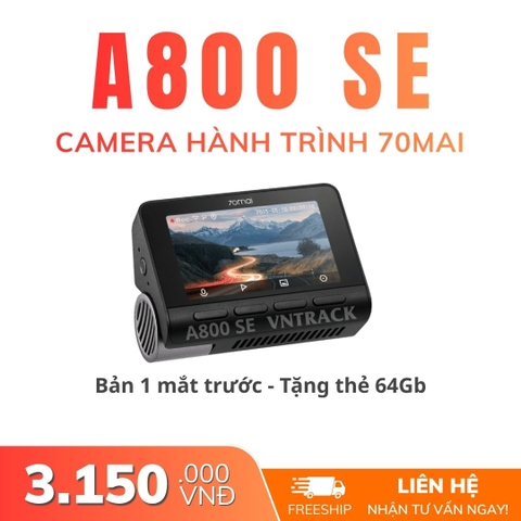 Camera hành trình 70mai A800SE 4K | Siêu tụ điện, GPS, ADAS