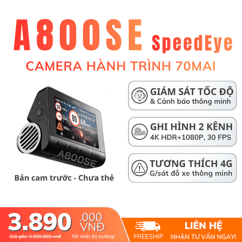 CAMERA HÀNH TRÌNH 70MAI A800SE SPEEDEYE
