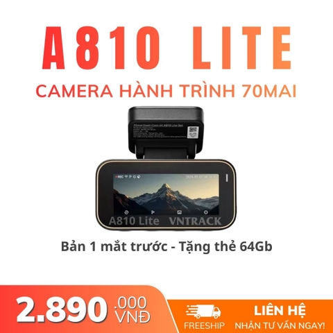 Camera hành trình 70mai A810 Lite 4K | WiFi 6, khẩu độ f/1.55