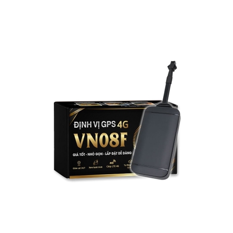 Định Vị Xe Máy, Ô Tô VN08F 4G | Giá Rẻ, Nhỏ Gọn, Dễ Dàng Lắp Đặt