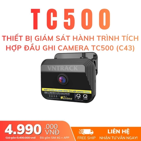 Thiết bị giám sát hành trình tích hợp đầu ghi camera TC500 (C43)