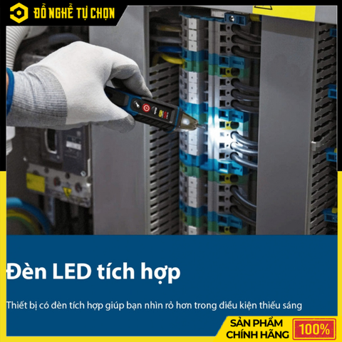Máy Kiểm Tra Điện Áp Không Tiếp Xúc Bosch GVD 1000-17 – Phát Hiện Điện Nhanh, An Toàn, Chính Xác Cao | Hàng Chính Hãng, Có VAT