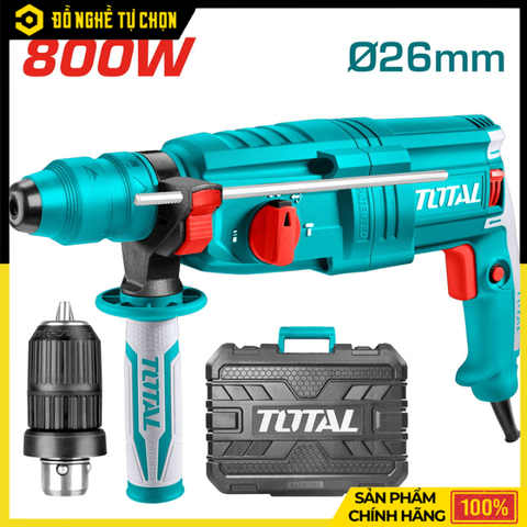 Máy khoan đục (3 chức năng) 800W TH308268-2 – Mạnh mẽ, đa dụng, tối ưu cho thợ chuyên nghiệp - Hàng Chính Hãng Có VAT