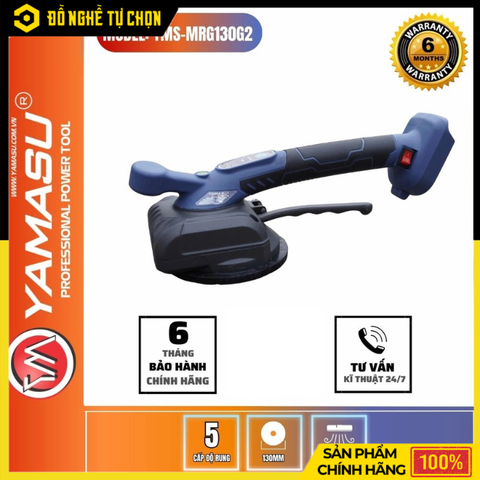 [THÂN] Máy Hít Rung Gạch Pin 21V Yamasu YMS-MRG130G2 Lực Hút 50kg | Hàng Chính Hãng, Có VAT