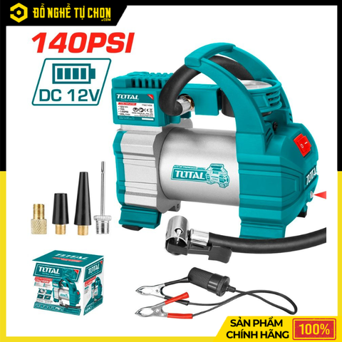 Dụng cụ kiểm tra hơi lốp xe ô tô DC12V hiệu Total TTAC1406