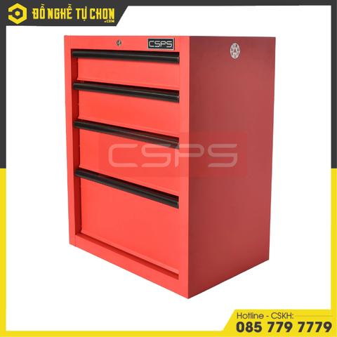 Tủ dụng cụ CSPS 61cm - 04 hộc kéo màu đỏ