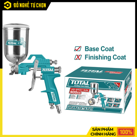 Súng phun sơn TAT10402 – Đầu phun 1.5mm, bình 400cc, phun mịn , đều màu - Hàng Chính Hãng Có VAT