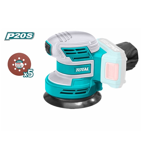Máy chà nhám tròn dùng pin Lithium 20V  (không kèm pin và sạc) hiệu Total TROSLI2001
