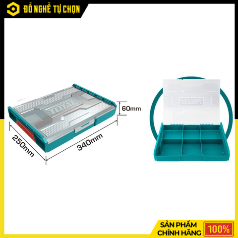 Hộp Nhựa Đựng Đồ Nghề Total THKTV02 340x250x60mm – Gọn Gàng, Bền Bỉ, Tiện Lợi – Hàng Chính Hãng, Có VAT