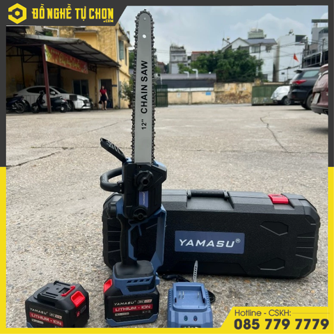 MÁY Cưa Xích Cắt Gỗ Pin 21V Yamasu YMS-MCX12