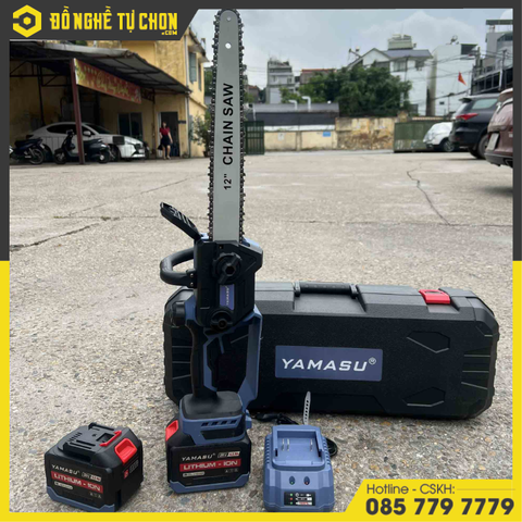 MÁY Cưa Xích Cắt Gỗ Pin 21V Yamasu YMS-MCX12P
