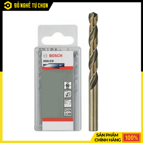 Mũi Khoan Inox HSS-Co Bosch 4.5mm Hộp 10 Mũi 2608585883 Khoan Kim Loại Cứng, Chính Xác Cao | Hàng Chính Hãng, Có VAT