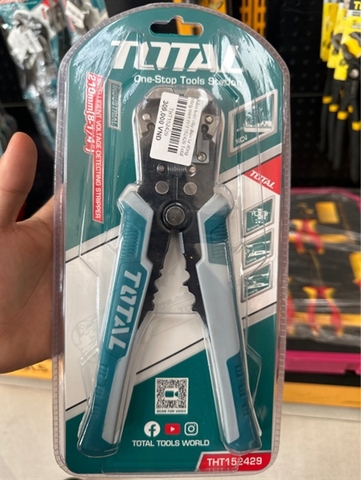 Kềm Tuốt Dây Điện Tự Động Thông Minh Total THT152429 Tuốt Nhanh, Chính Xác, Tiết Kiệm Thời Gian Thi Công | Hàng Chính Hãng, Có VAT