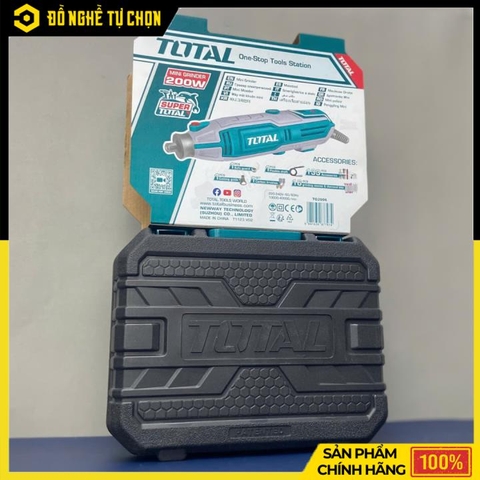 Máy Mài Khắc Mini Total TG2006 – 200W – Điều Tốc – LCD – Bộ Phụ Kiện 149 Chi Tiết – Chính Hãng Có VAT
