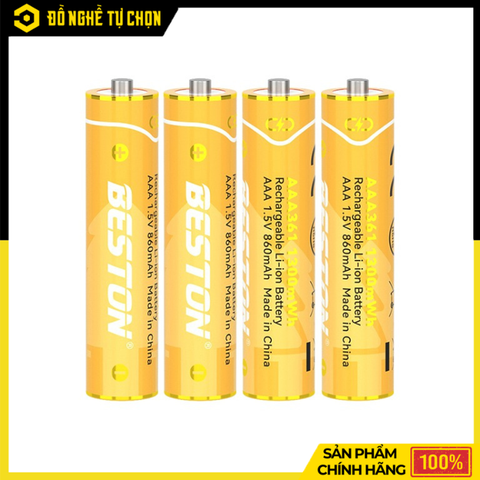 Hộp 4 Viên Pin Sạc AAA Lithium 1.5V - 3AN-35 – Dung Lượng 1300mWh – Điện Áp Ổn Định – Hàng Chính Hãng Có VAT