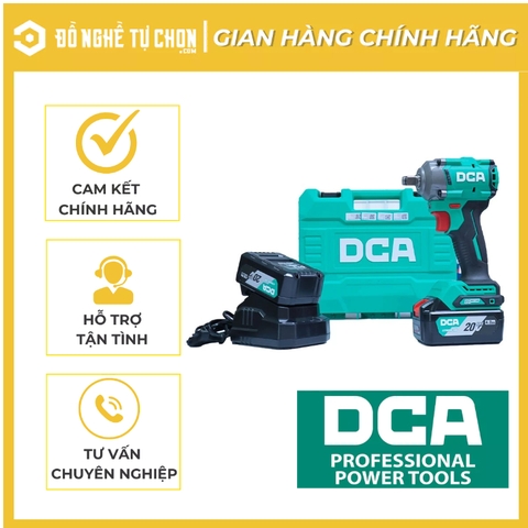Máy Siết Buloong Không Chổi Than Dùng Pin DCA ADPB358EM