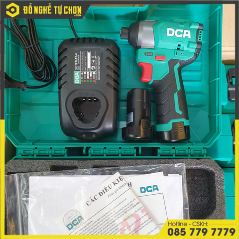 Máy Vặn Vít Dùng Pin 12V Max DCA ADPL04-8EK (Có pin sạc)