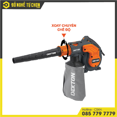 Dụng cụ cầm tay hoạt động bằng động cơ điện: Máy thổi bụi (khí) hiệu DEKTON; Model: DK-EB950, công suất: 950W